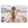 MuchoWow® Mauspad Mousepad Frau - Boot - Norwegen - Weiß - Produktbild-Vorschau 1