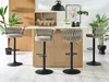 Designová barová židle KRISMAR - béžová / černá Náhled obrázku produktu 9