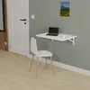 Sklopný stôl na stenu Stolová doska 70x40 cm v bielej farbe Náhľad obrázku produktu 2