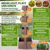 TTL GARDEN Vertikal Hochbeet 4 Etagen Holz – Kräuterbeet Produktbild-Vorschau 3