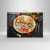 Bilder auf glas - Pizza Käse Tomaten - 100x70cm - Produktbild-Vorschau 3