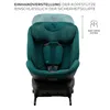 A green car seat is shown from the front on a white background. Náhled obrázku produktu