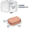 kwmobile 2x Edelstahl Tablettenbox mit 2 Fächern - 5,5 x 4 Produktbild-Vorschau 6
