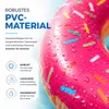 Donut Schwimmreifen pink- ca. 120 cm Luftmatratze für Pool Produktbild-Vorschau 2