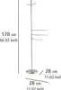 WENKO Handtuch Ständer Halter Stange 3 Arme ADIAMO Produktbild-Vorschau 4