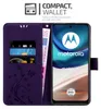 Cadorabo Hülle für Motorola MOTO G42 in FLORAL DUNKEL LILA Produktbild-Vorschau 2