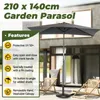 Angel Living 210 × 140 cm Ombrellone da balcone Ombrellone Anteprima dell’immagine prodotto 6
