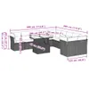 Modulares Garten-Sofaset, 11-teilig, mit verstellbarem Produktbild-Vorschau 9