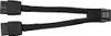 A black computer cable adapter on a white background. Produktbild-Vorschau