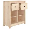 vidaXL Kredens 70x35x80 cm lite drewno sosnowe Podgląd zdjęcia produktu 5