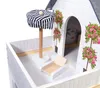Mdf Houten Poppenhuis + Meubilair 78cm Zwart Led Productafbeelding-voorbeeld 4