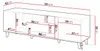 MIRJAN24 TV-Lowboard Vamos Grey 180 mit Kamin, TV-Schrank Produktbild-Vorschau 5