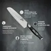 Zelite Couteau Cuisine, Couteau Santoku en Acier Inoxydable Voir les images du produit 2