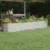 vidaXL Hochbeet Verzinkter Stahl 260x40x36 cm Silbern Produktbild-Vorschau 2