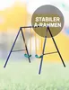 MUWO Garten Kinderschaukel, robustes A-Stahlrahmen-Set, Produktbild-Vorschau 5