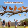 5er-Set rostige Vogel-Deko, Outdoor-Wandvögel, Garten- und Produktbild-Vorschau 6