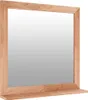 vidaXL Nástěnné zrcadlo 55x55 cm z ořechového masivu Náhled obrázku produktu 3