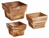 Set di 3 vasi da fiori Relaxdays, in legno fiammato, per Anteprima dell’immagine prodotto 9
