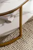 WOHNLING Couchtisch 100x60x45 cm Weiß mit Marmor Optik Produktbild-Vorschau 8