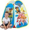 A young boy sits in front of a Paw Patrol pop-up tent. Produktbild-Vorschau