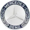 Dekoratívne obtlačky Mercedes 74 mm v tmavomodrej farbe Náhľad obrázku produktu 2