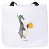 Mr. & Mrs. Panda Strandtasche Pinguin Bier - Weiß - Produktbild-Vorschau 1