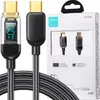 Joyroom A4 Cavo Usb-C / Usb-C 100W 1,2M con display - Nero Anteprima dell’immagine prodotto 1