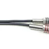 A close-up view of two audio cables with connectors. Produktbild-Vorschau
