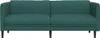 vidaXL Sofa 3-Sitzer Dunkelgrün Stoff Produktbild-Vorschau 4