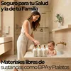Dispensador de jabón para baño - Color beige mate - 500 ml Vista previa de la imagen del producto 3