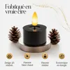 Meisterhome® Lot de 4 bougies chauffe-plat LED XXL - Voir les images du produit 4