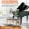 A piano bench is placed in front of a grand piano in a room with wooden floors and a rug. Podgląd zdjęcia produktu