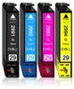 Four ink cartridges lined up against a white background. Produktbild-Vorschau