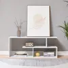 Fernsehtisch ‘Anän’ offen 100 x 30 x 42 cm Weiß Produktbild-Vorschau 2