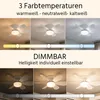 LED Deckenventilator CLOVELLY, weiß, Dimmer, CCT-Schaltung, Produktbild-Vorschau 5