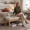 Lavice Ramses 100 - bekleding: stof, poten: antiek licht Productafbeelding-voorbeeld 3