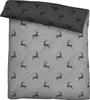 Biberna Wendebettwäsche grau 1x 135x200 cm + 1x 80x80 cm Produktbild-Vorschau 1