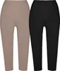 REDBEST Damen-Capri-Leggings im 2er-Pack taupe/schwarz 40 / Produktbild-Vorschau 1