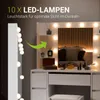 Juskys Schminktisch Malia und Hocker Melly mit LED, 7 Produktbild-Vorschau 3