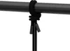 A black rope with plastic ends is tied around a black rod. Produktbild-Vorschau