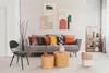 Kulatá PUFA Bolsa přírodní | bílá | BOHO Náhled obrázku produktu 2