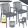 Lot de 2 chaises de jardin tillvex® empilables et Voir les images du produit 1