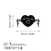 Wallity, Omnia Vincit Amor 2, Dekoratives Wandaccessoire Produktbild-Vorschau 6