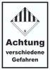 Schild verschiedene Gefahren Stoffe Material miscellaneous Produktbild-Vorschau 1