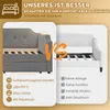 Letto imbottito Merax, divano letto 90x200 cm con luce di Anteprima dell’immagine prodotto 8