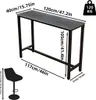 WISFOR Bartisch Küchentisch, Esstisch Marmor, Stehtisch für Produktbild-Vorschau 7