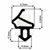 Fensterdichtung Gummidichtung WS021G TPE 20m Grau Dichtung Produktbild-Vorschau 2