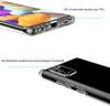 Close-up views of a clear phone case, highlighting its front and back materials. Produktbild-Vorschau