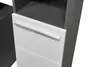 Unterschrank - Anthrazit - Weiß Hochglanz - B 34 cm - 1 Tür Produktbild-Vorschau 11