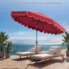 KOMFOTTEU Sonnenschirm 300 cm mit Kurbel & Volant, Produktbild-Vorschau 2